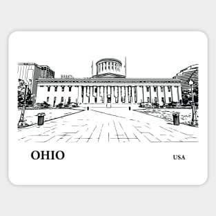 Ohio State USA Sticker